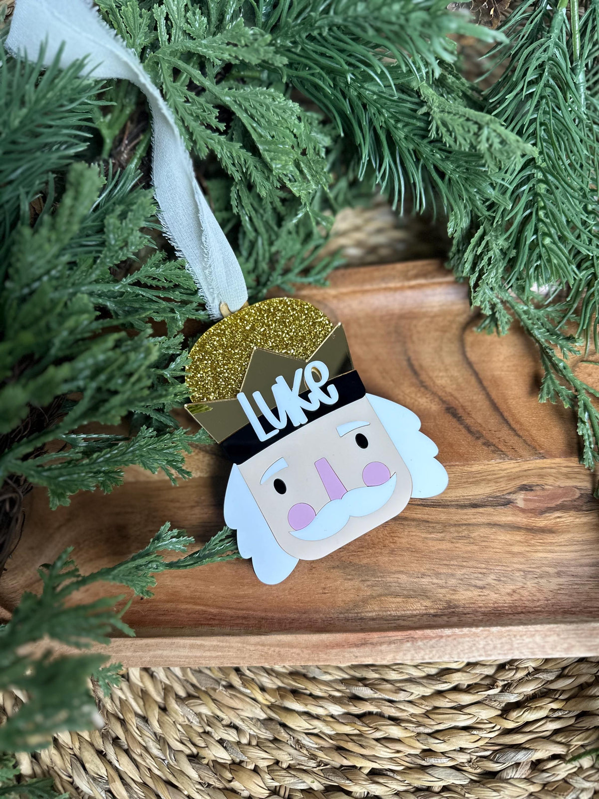 Personalized Nutcracker Acrylic Christmas Ornament