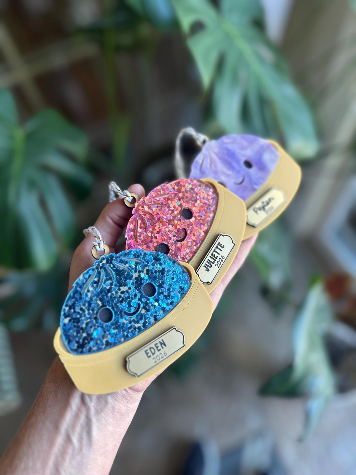 Personalized squishy dumpling ornament