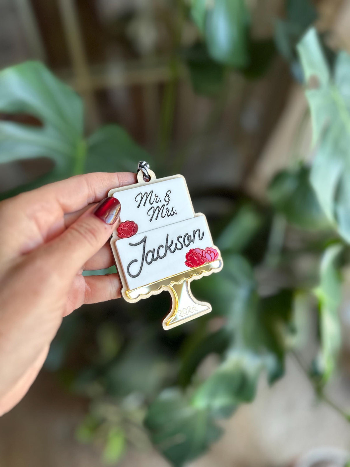 Personalized 2026 Just Married Ornament, Wedding Gift