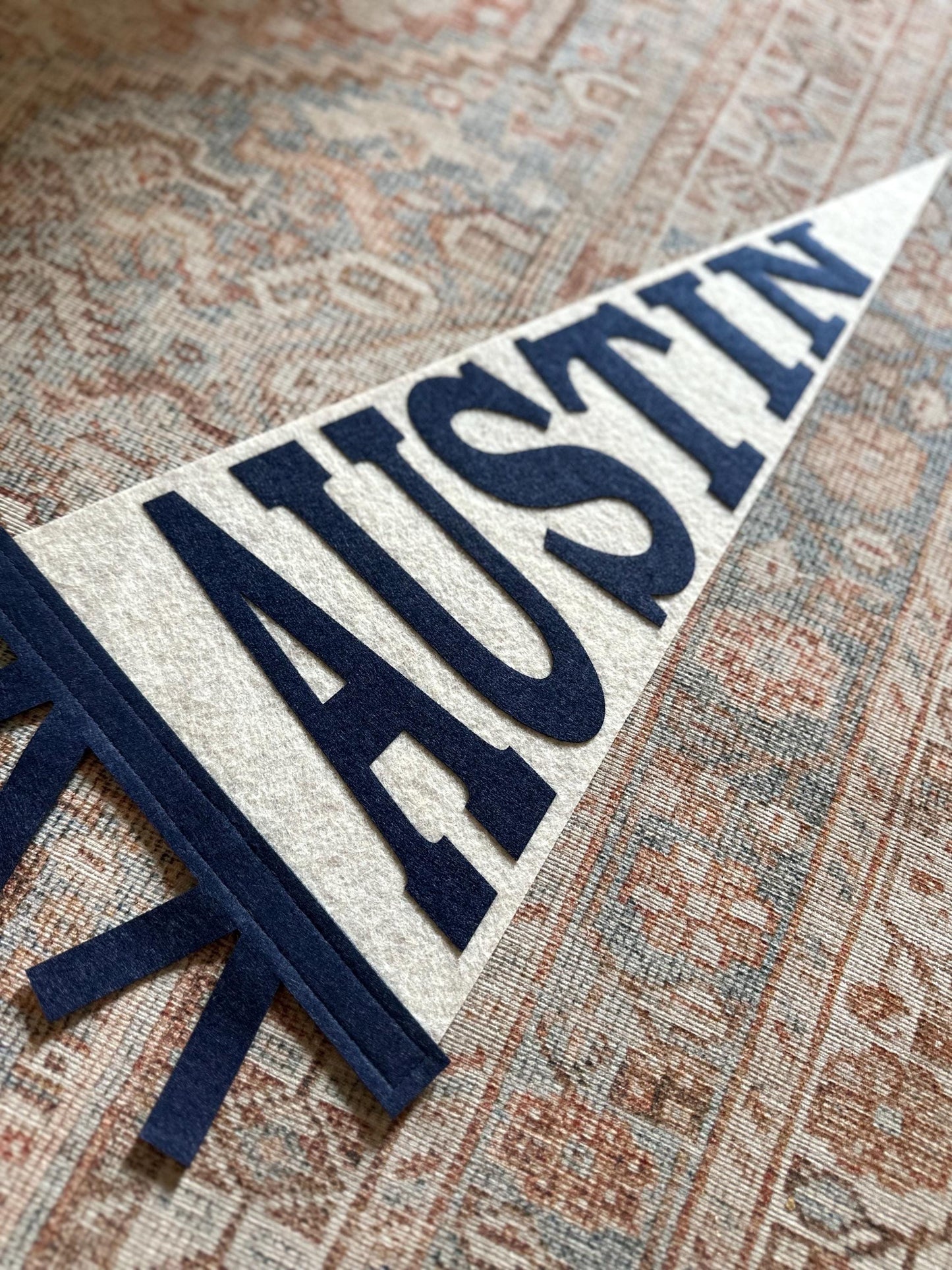 Personalized printed name pennant