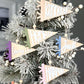 Personalized pennant flag Christmas ornament, 2026 Baby's First Christmas ornament with name, last name customized gift for kids grandkids