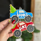 Personalized Monster Truck Christmas Ornament