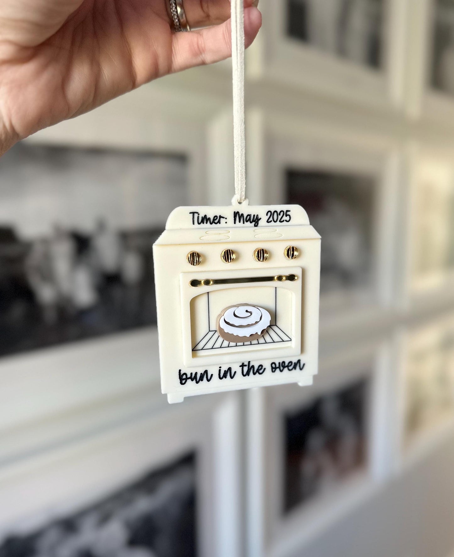 Bun in the oven pregnancy ornament