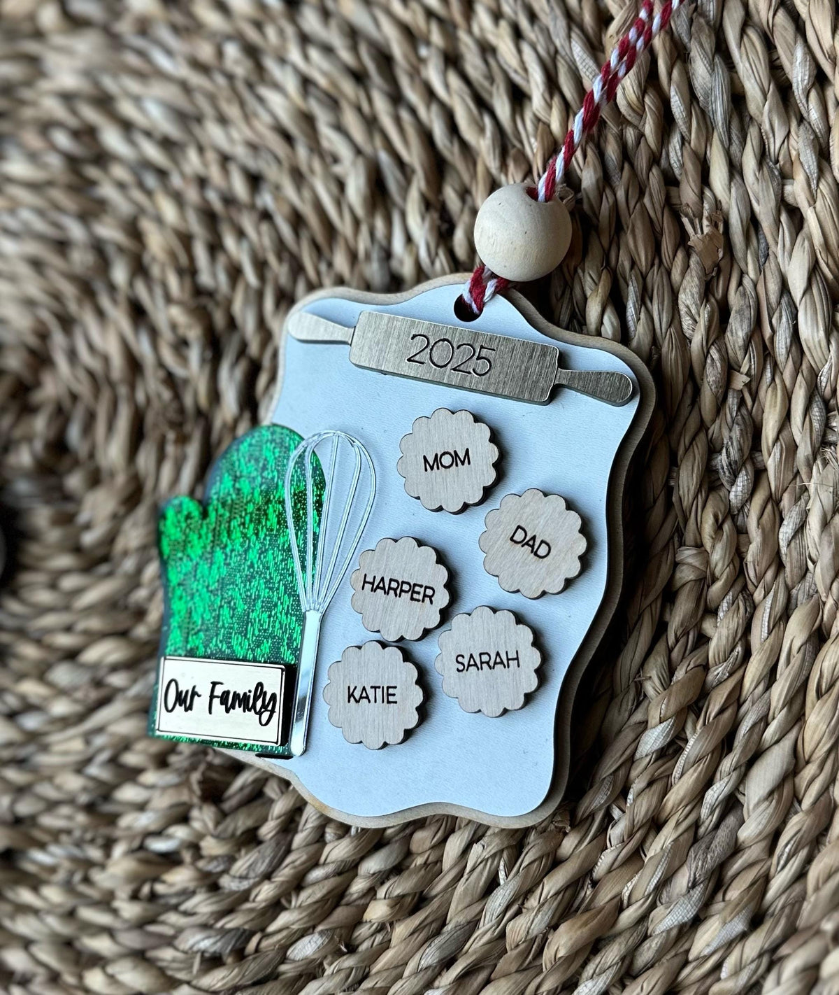 2026 Personalized Family Baking Christmas Ornament with Names