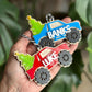 Personalized Monster Truck Christmas Ornament