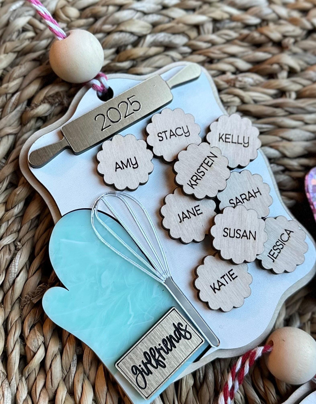 2026 Personalized Family Baking Christmas Ornament with Names