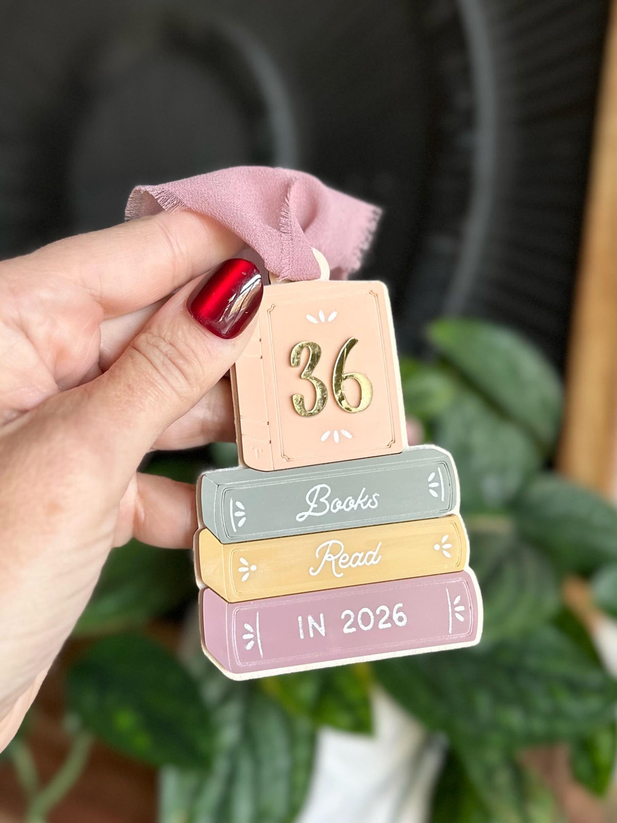 Books Read in 2026 Christmas Ornament