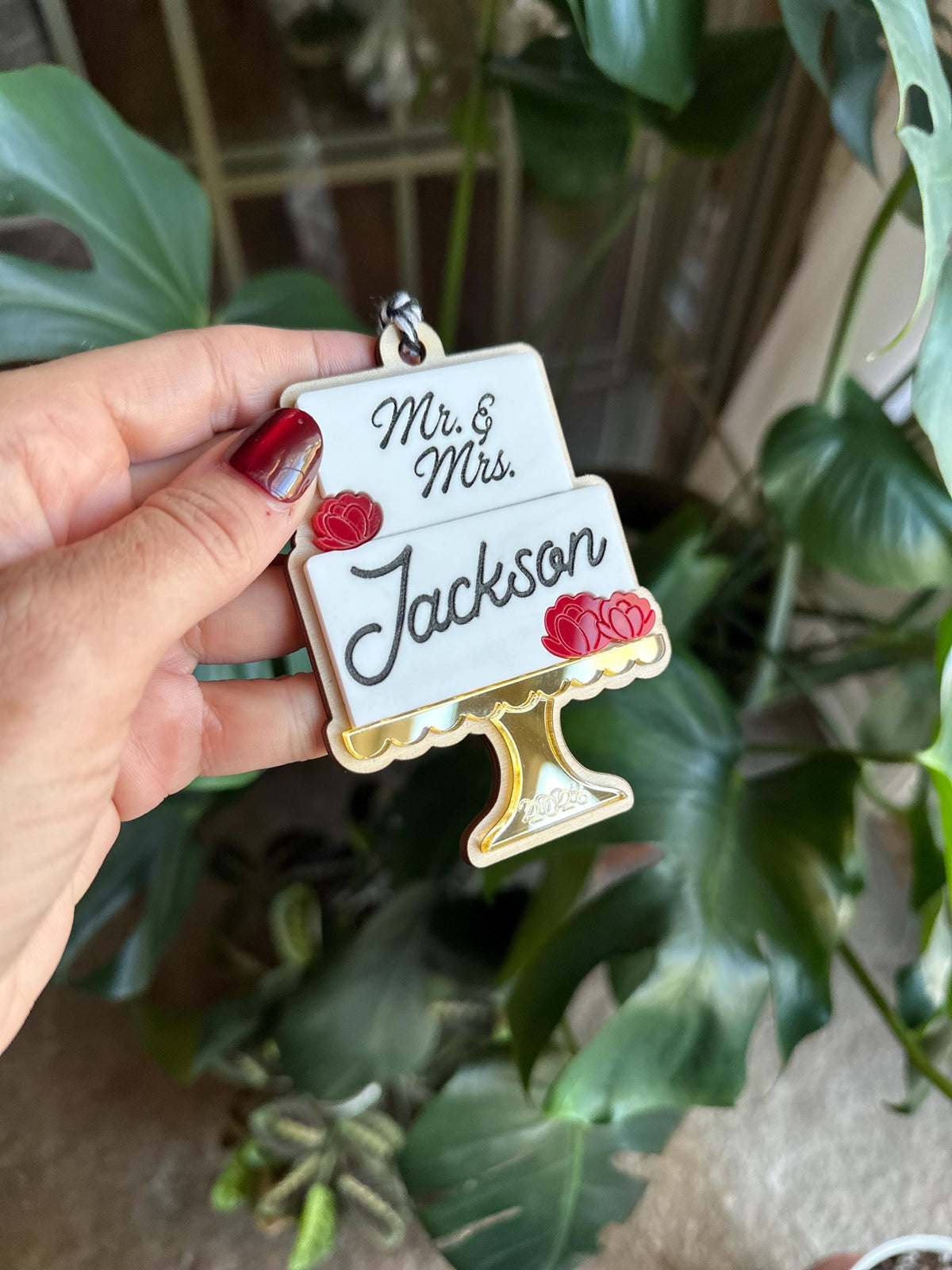 Personalized 2026 Just Married Ornament, Wedding Gift
