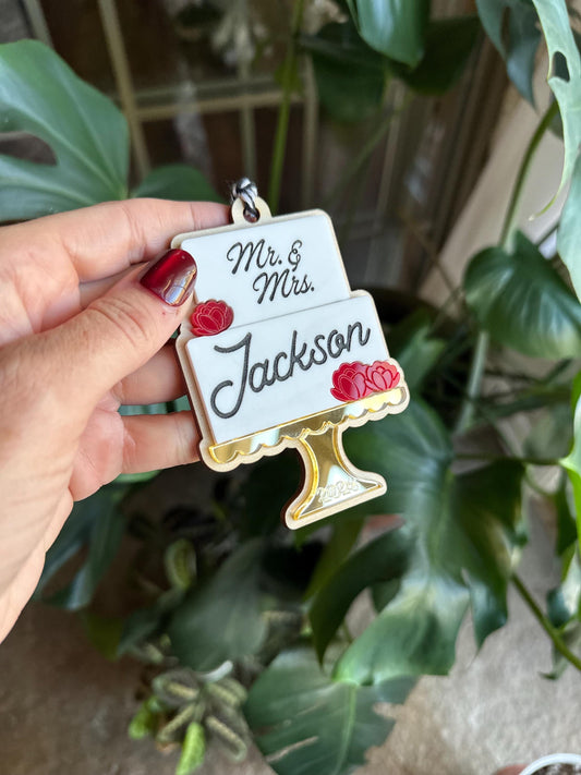 Personalized 2026 Just Married Ornament, Wedding Gift