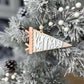 Personalized pennant flag Christmas ornament, 2026 Baby's First Christmas ornament with name, last name customized gift for kids grandkids