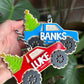 Personalized Monster Truck Christmas Ornament
