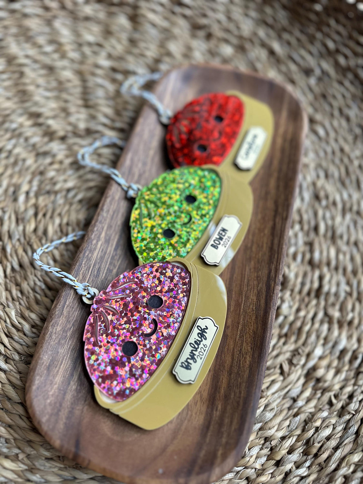 Personalized squishy dumpling ornament