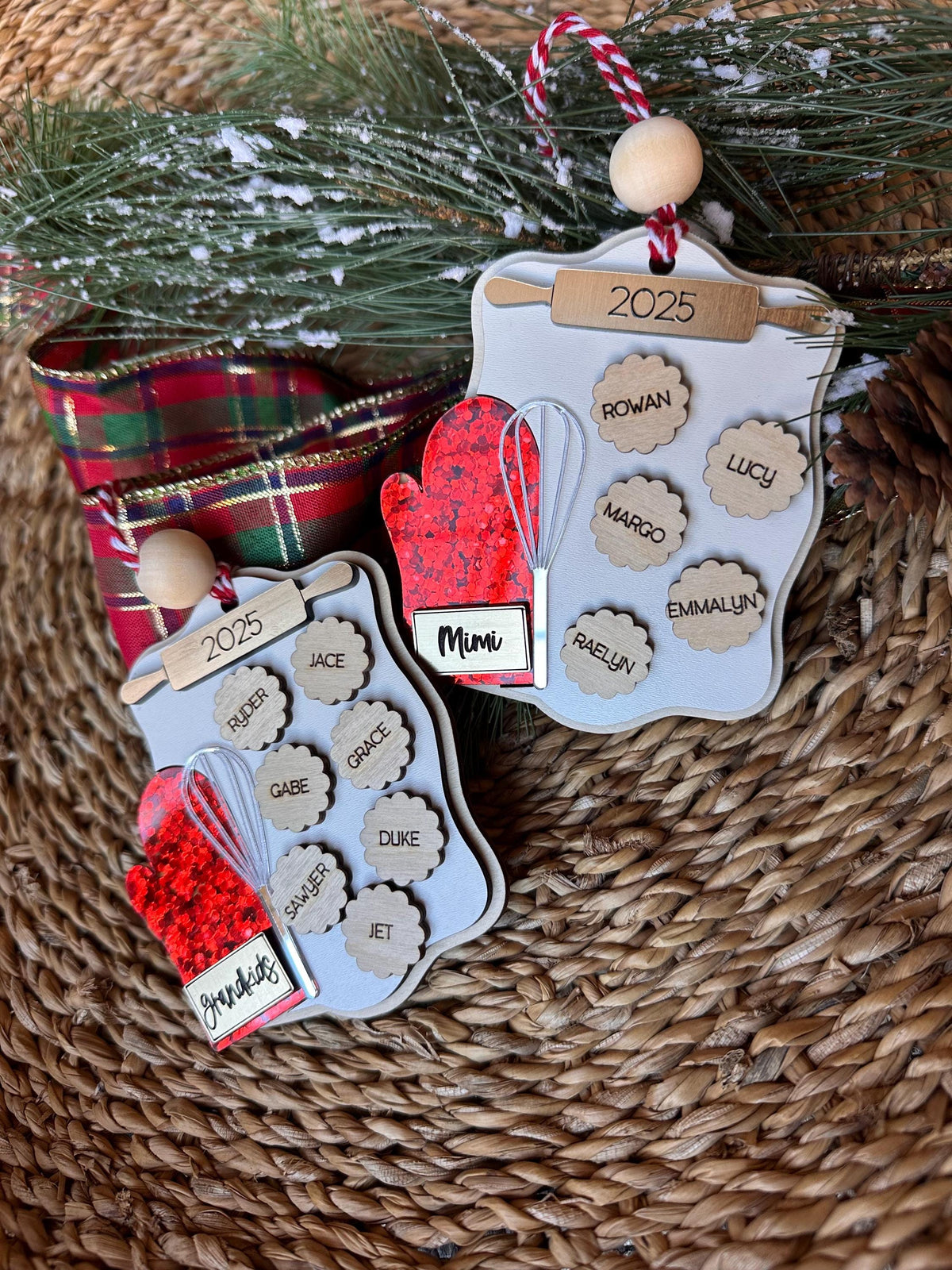 2026 Personalized Family Baking Christmas Ornament with Names