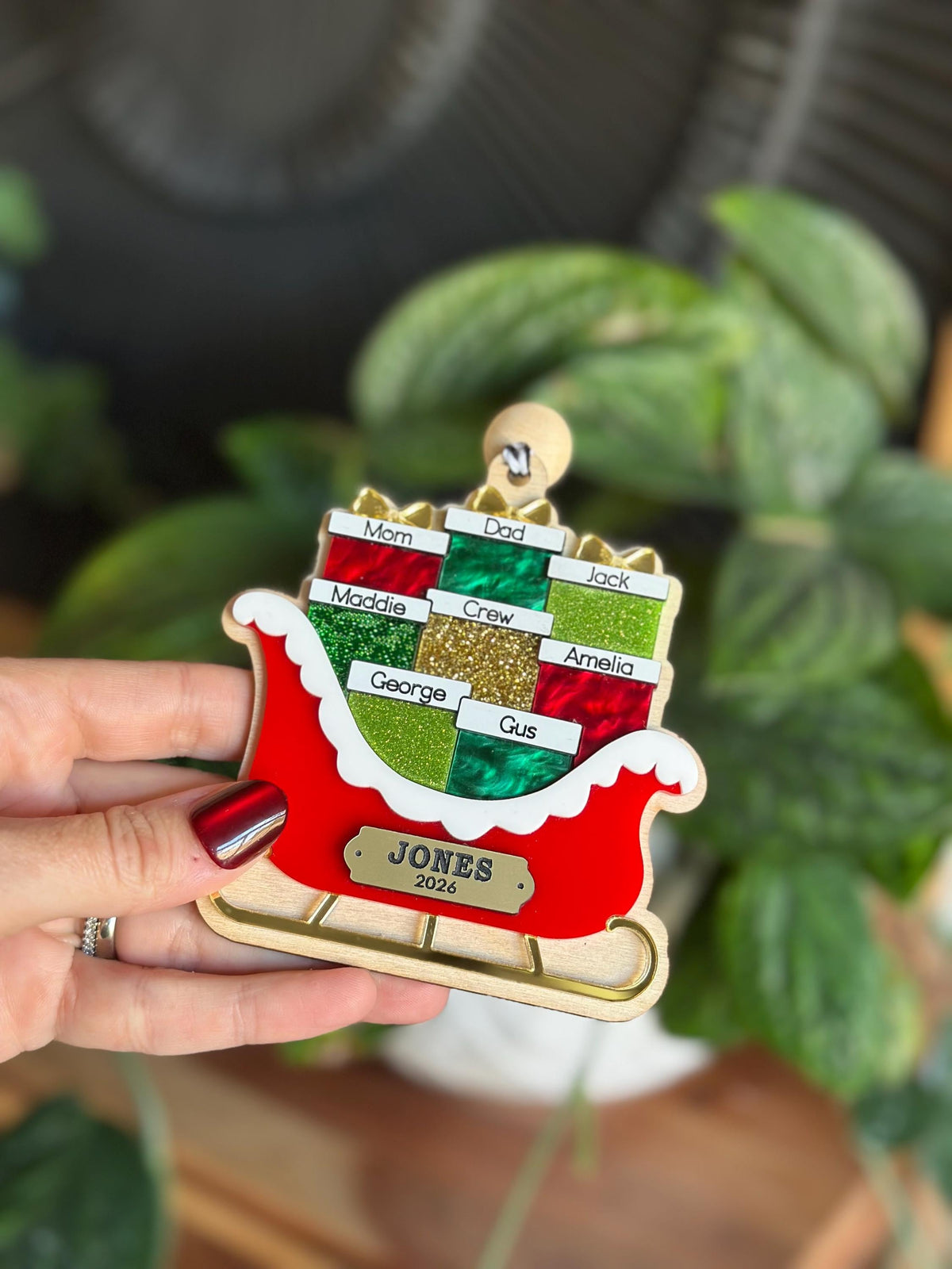 2026 Personalized Family Christmas Ornament