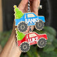 Personalized Monster Truck Christmas Ornament