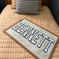 Large felt boy name banner, personalized kids room sign, boys name pennant