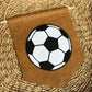 Sports pennant wall hanging for kids room, neutral felt basketball, baseball, football, golf, soccer wall art