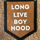 Long Live Boyhood Felt Pennant: Neutral Nursery Decor
