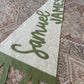 Extra large 38in. custom name felt pennant, over crib name flag, personalized wall decor for boy or girl, neutral nursery decor name sign