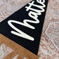 Extra large 38in. custom name felt pennant, over crib name flag, personalized wall decor for boy or girl, neutral nursery decor name sign
