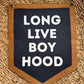 Long Live Boyhood Felt Pennant: Neutral Nursery Decor