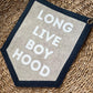 Long Live Boyhood Felt Pennant: Neutral Nursery Decor