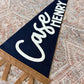 Large 30 inch custom name felt pennant, over crib name flag, personalized wall decor for boy or girl, neutral nursery decor name sign