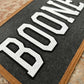 Large felt boy name banner, personalized kids room sign, boys name pennant