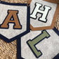 Custom initial pennant, personalized baby gift, neutral nursery decor, personalized baby flag for kids room
