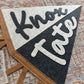 Custom felt name pennant, personalized baby gift, neutral nursery flag, playroom decor