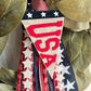 USA pennant flag, red white and blue American Flag, Fourth of July door decor, patriotic summer felt flag