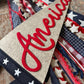 America vintage pennant flag, red white and blue American decor, Fourth of July door decor, patriotic summer felt flag
