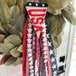 USA pennant flag, red white and blue American Flag, Fourth of July door decor, patriotic summer felt flag