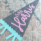 Teacher custom name pennant, personalized teacher gift for classroom door, 18" name flag gift from student