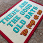 CUSTOM felt rectangle banner with sewn border, choose your own words, vintage wall hanging, felt pennant gift for gallery wall