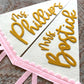 Teacher custom name pennant, personalized teacher gift for classroom door, 18" name flag gift from student