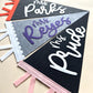 Teacher custom name pennant, personalized teacher gift for classroom door, 18" name flag gift from student