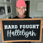 CUSTOM felt rectangle banner with sewn border, choose your own words, vintage wall hanging, felt pennant gift for gallery wall