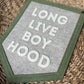 Long Live Boyhood Felt Pennant: Neutral Nursery Decor