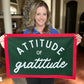 Attitude of gratitude banner wall hanging